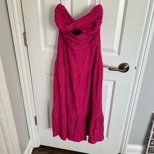 THML Strapless Pink Dress